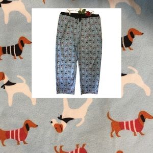 Royal Class XL Soft fleece PJ Lounge Pants dachshund dogs all over print…
